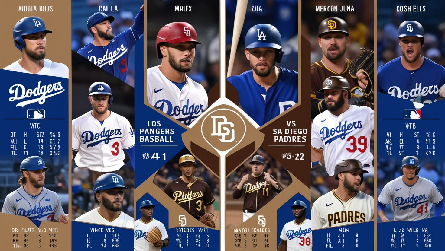 Dodgers vs Padres Match Player Stats
