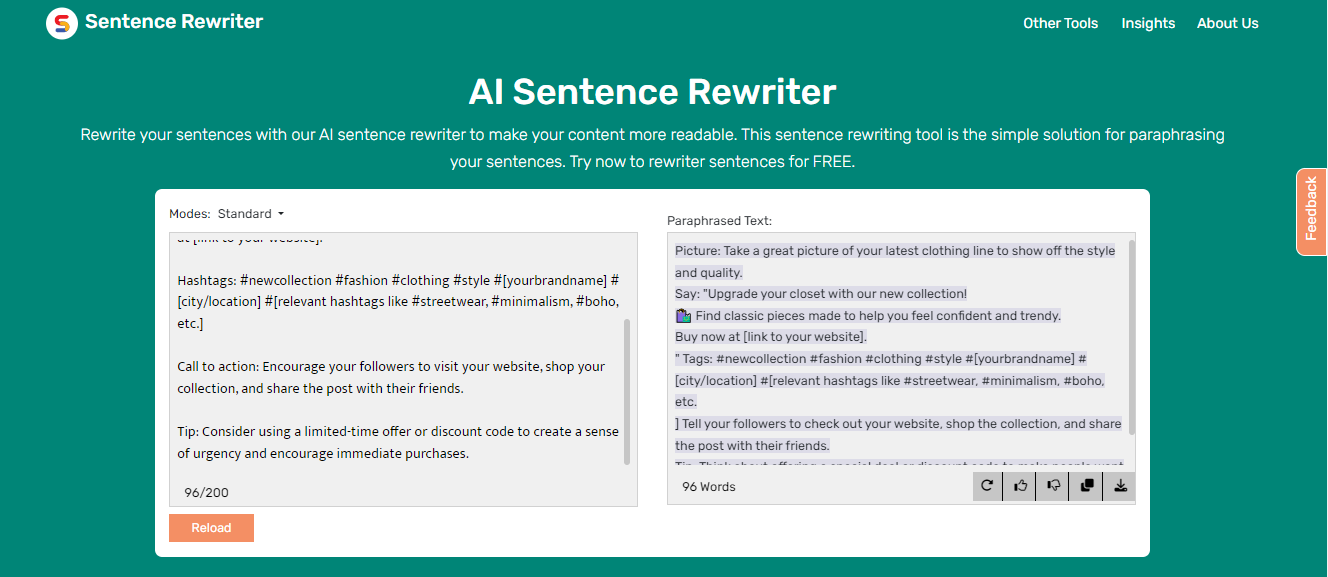 Sentence Rewriter