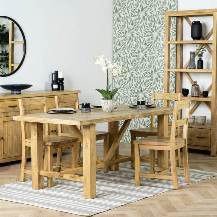 Fixed Top Dining Table and Dining Chairs