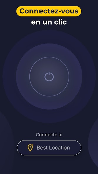 Application Android de CyberGhost VPN connectée