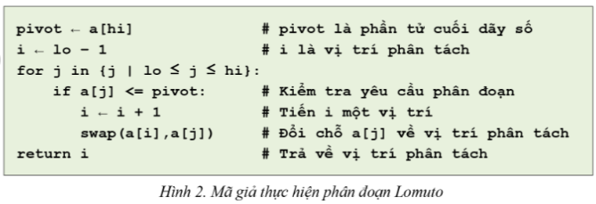 BÀI 9. LẬP TRÌNH THUẬT TOÁN SẮP XẾP NHANH