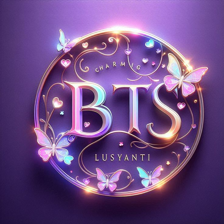 This contain an image of BTS logo