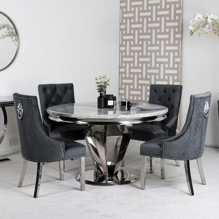 Round Marble Dining Table