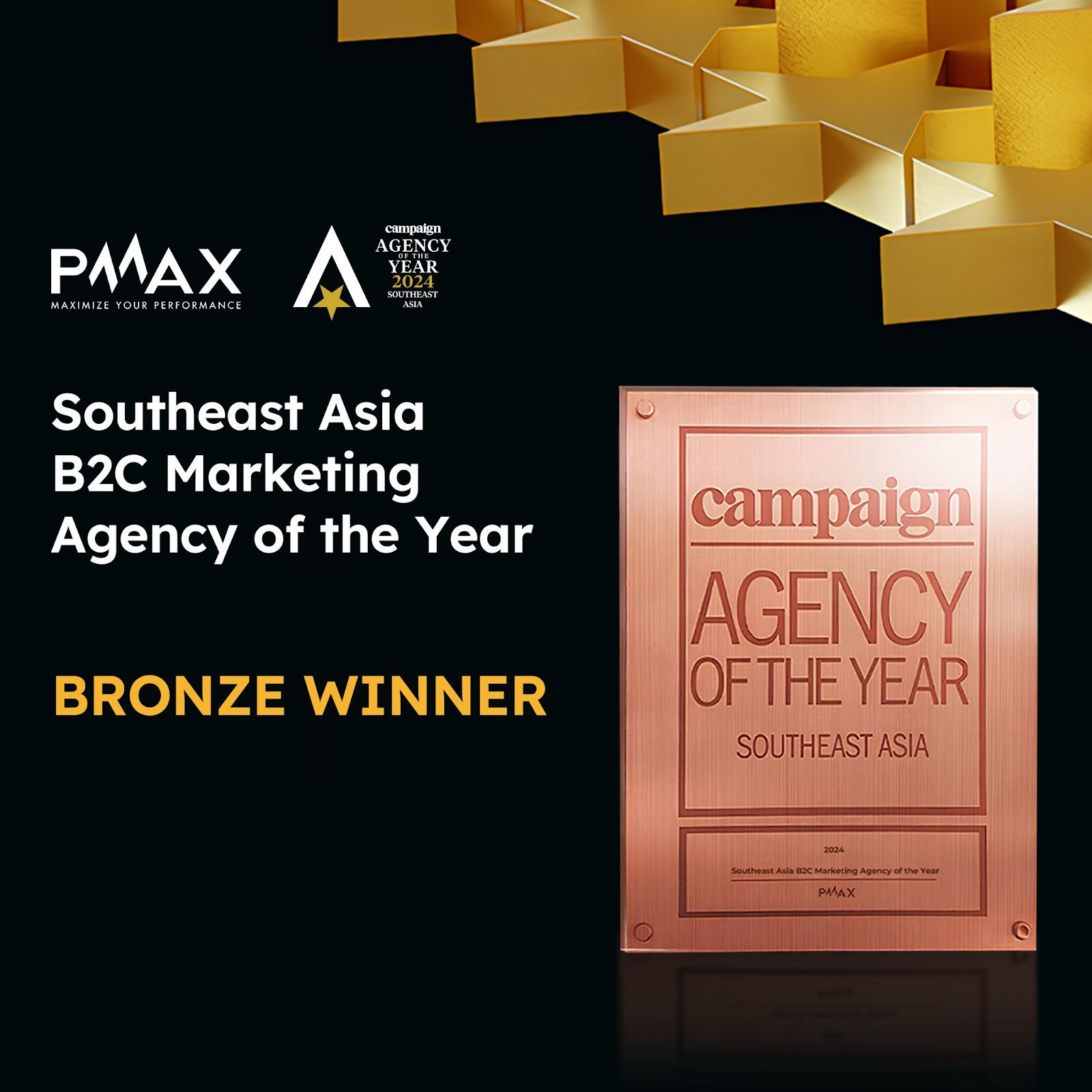 PMAX khẳng định vị thế khu vực Đông Nam Á với chuỗi chiến thắng tại Agency of the Year 2024