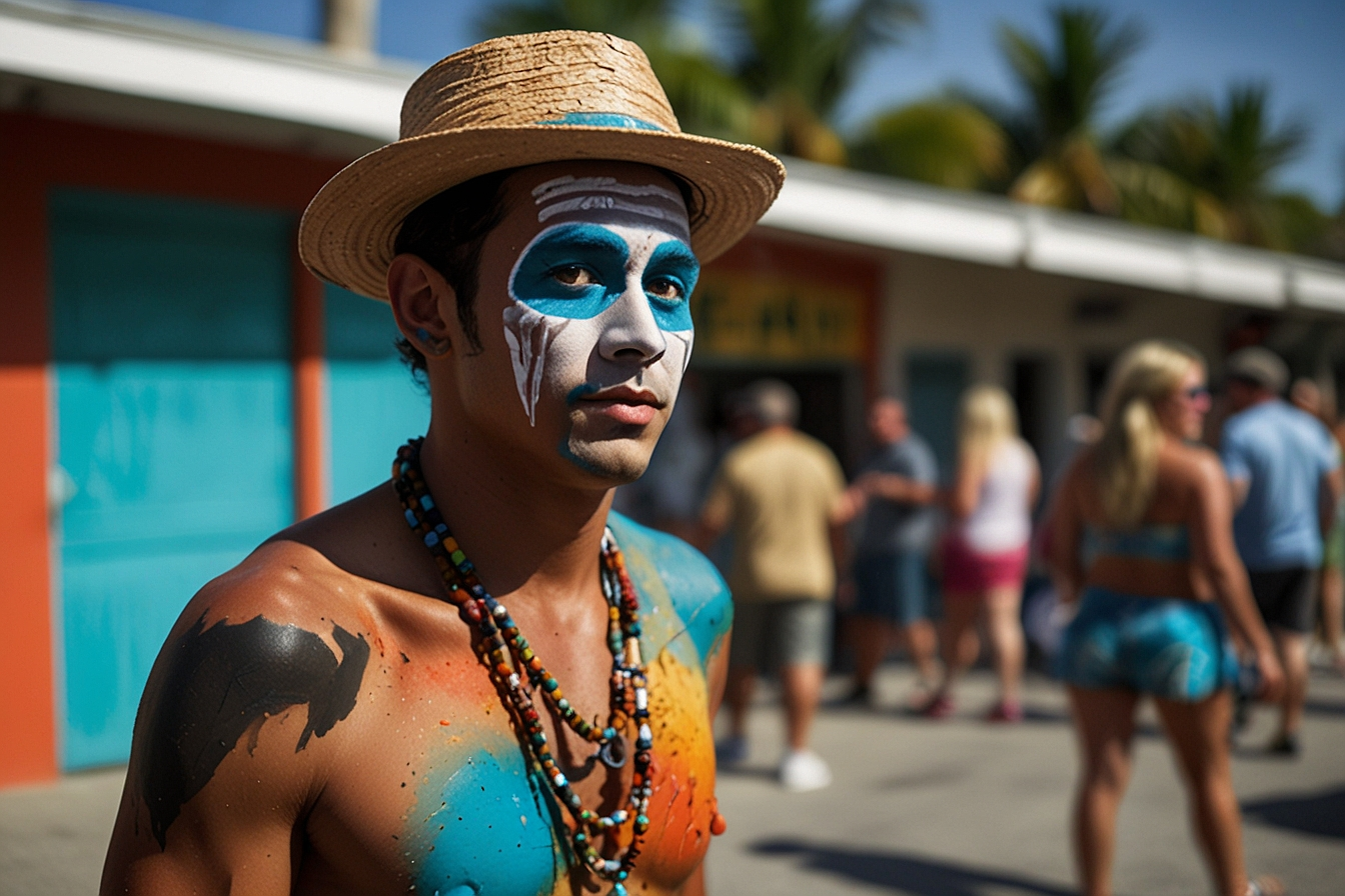 Florida Key West Festival Kyd Paint Costume