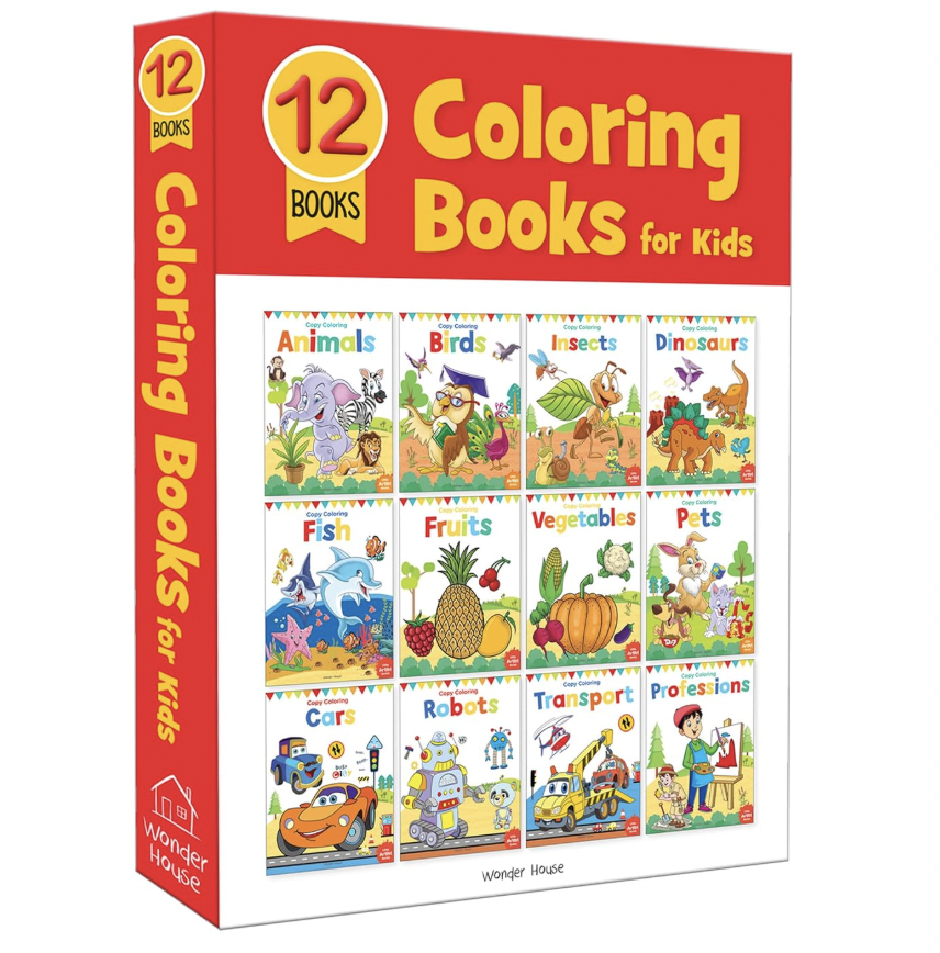 Colorful Fun Box Set for Coloring - Pack of 12