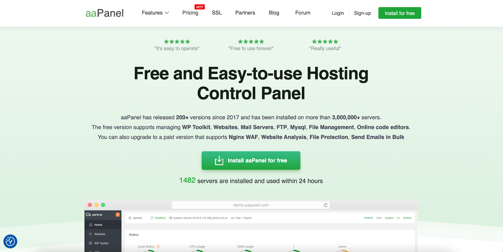 hosting panels