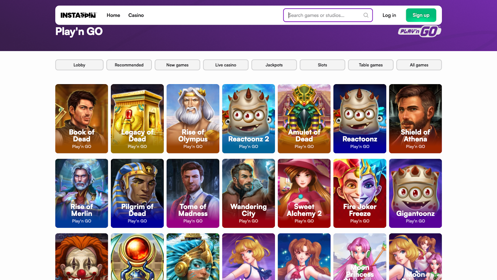 InstaSpin review - offshore casinos