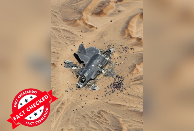 A plane crashed in the desert

Description automatically generated
