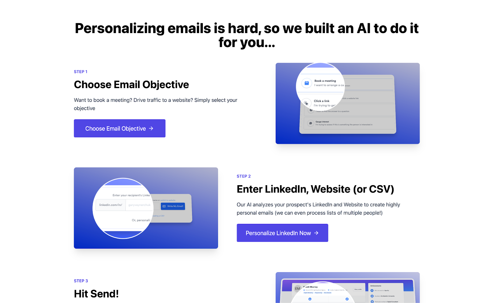 warmer.ai personalized email AI generator