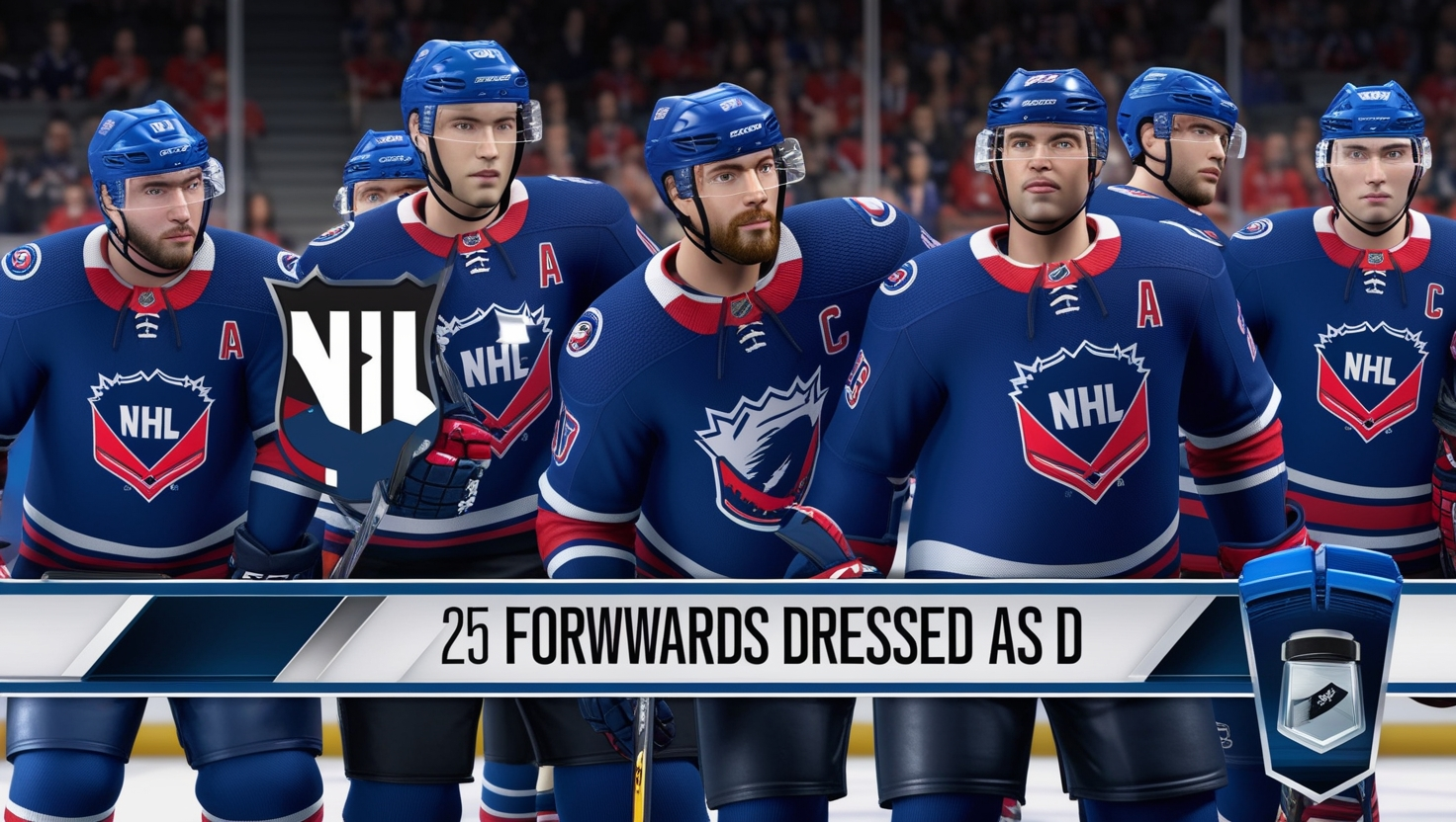 NHL 25 Franchise Mode Forwards Dressed as D