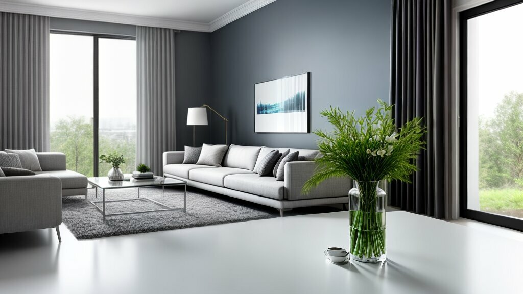 The Influence of Grey and Silver in Living Room Interior Design.