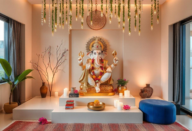 creative ganpati decoration