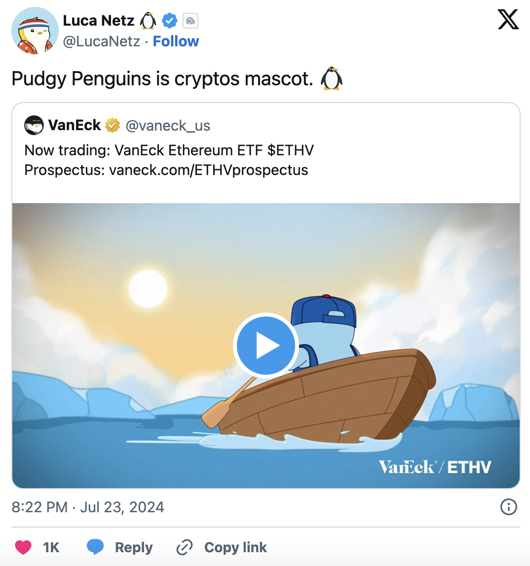 Pudgy Penguins aims to be the mascot for all of crypto