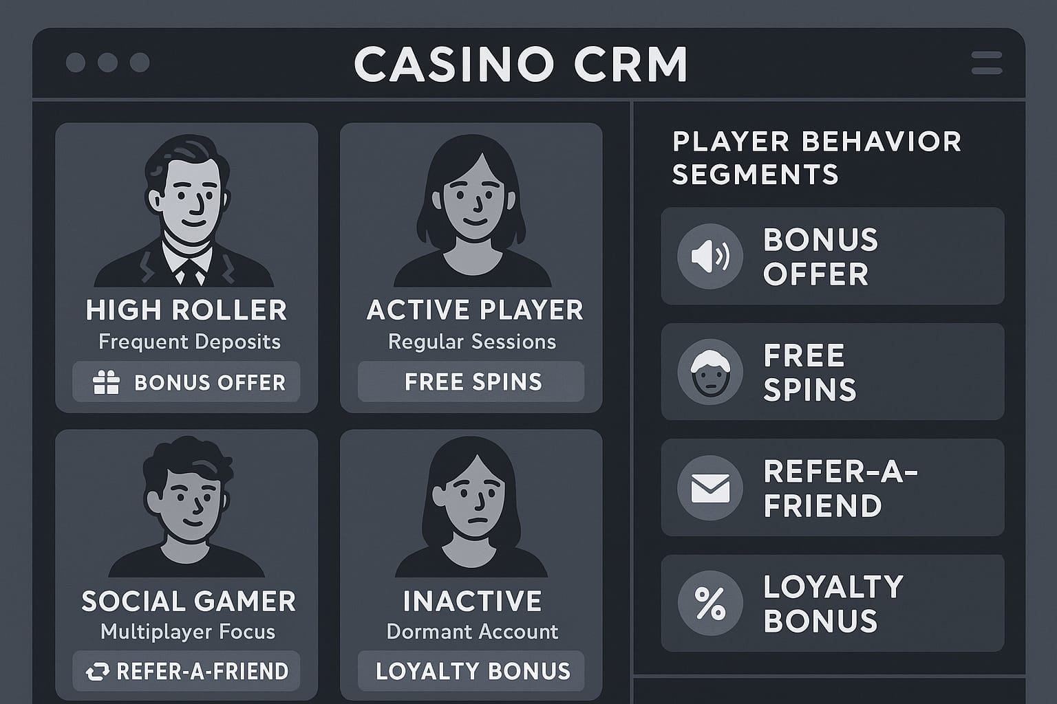Casino CRM Dashboard
