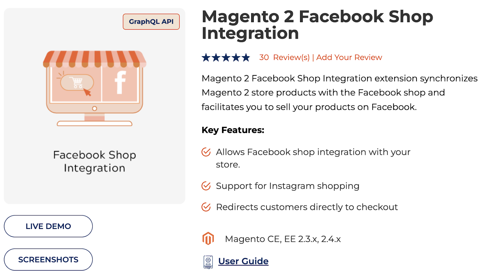 Magento 2 Facebook Shop integration by Meetanshi