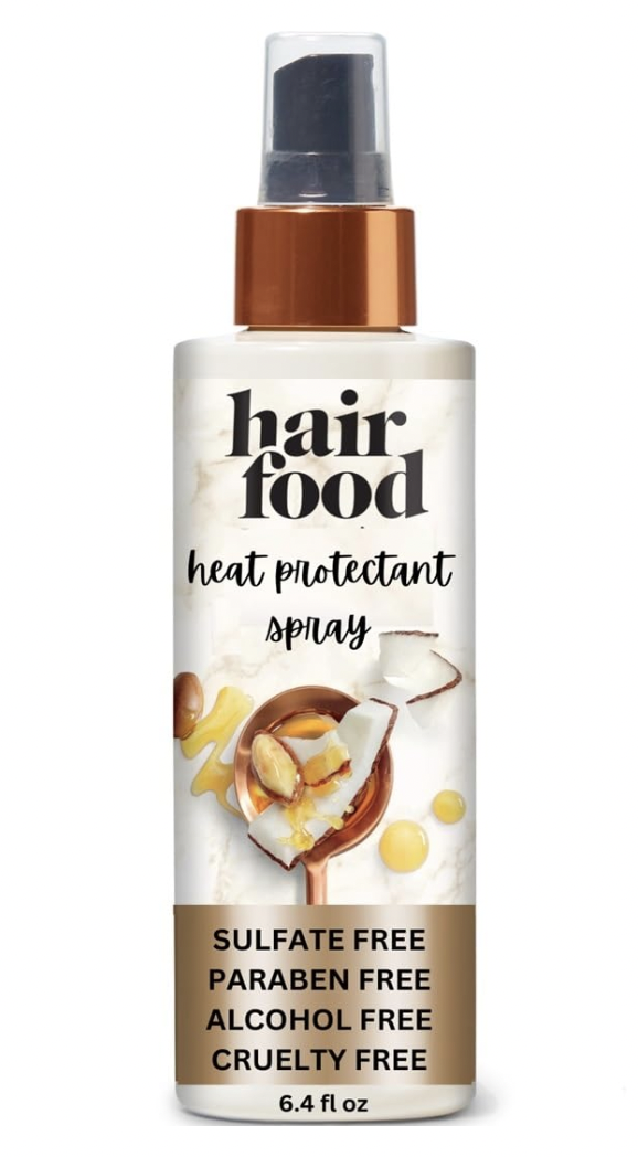 Hair Food Coconut & Argan Oil Heat Protectant Leave-In Spray for All Hair Types