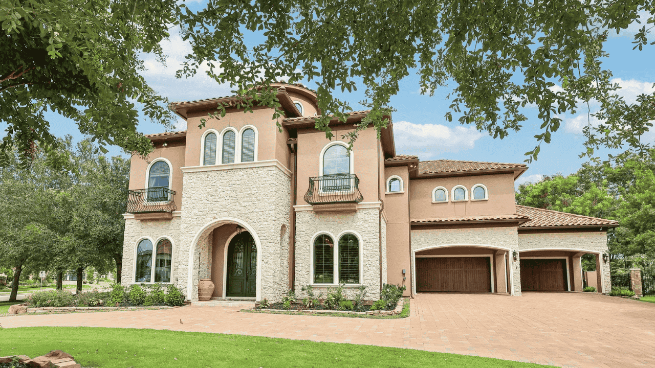 Explore This 6,923 Sq Ft Mediterranean Estate in Richmond, TX with Saltwater Pool and Grand Interiors