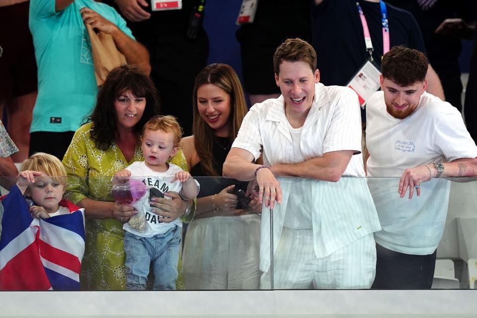 Tom Daley's husband and children celebrate diver's silver medal win at  Paris 2024 Olympics | Evening Standard