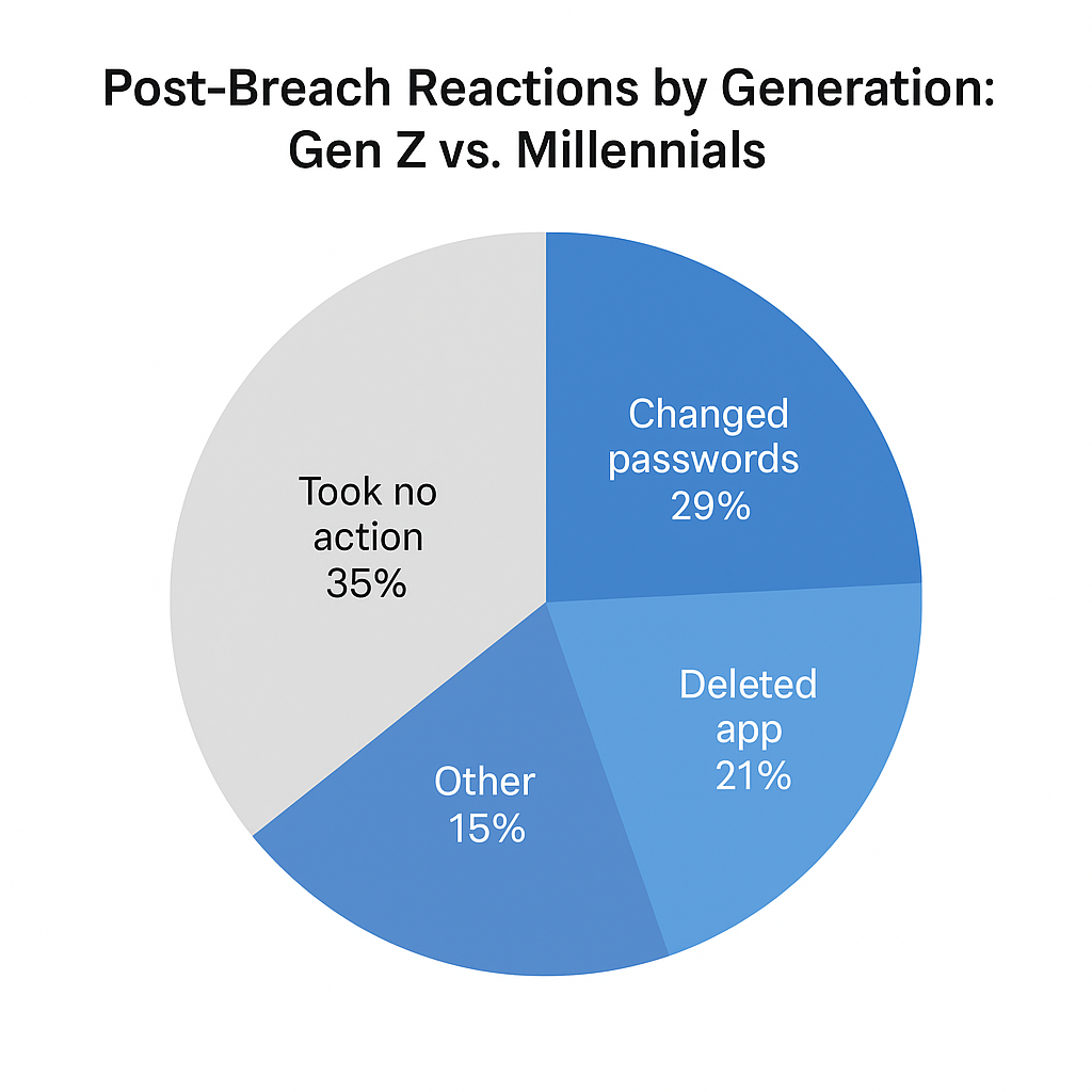 Post-Breach Reactions by Generation: Gen Z vs. Millennials