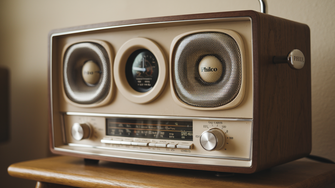 Philco 1970s Radio Twin Speaker F-266​
