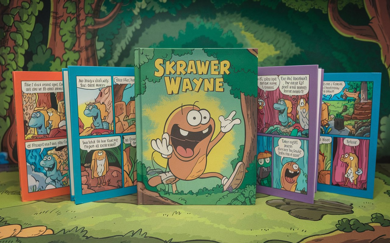 Skrawer Wayne Cartoon Book