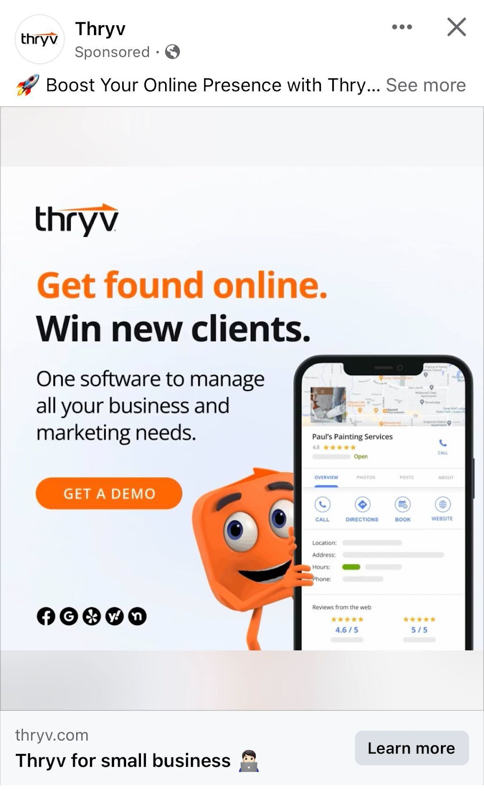 paid social media ad for brand awareness