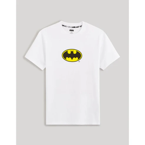 Cotton White Batman T-shirt