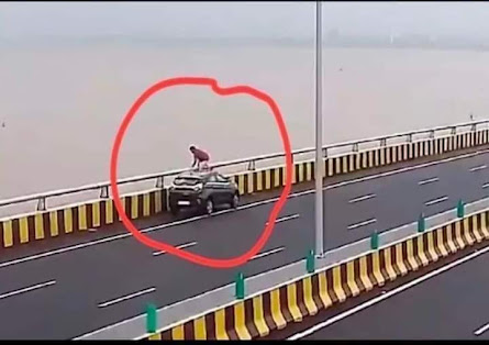 May be an image of 1 person and road