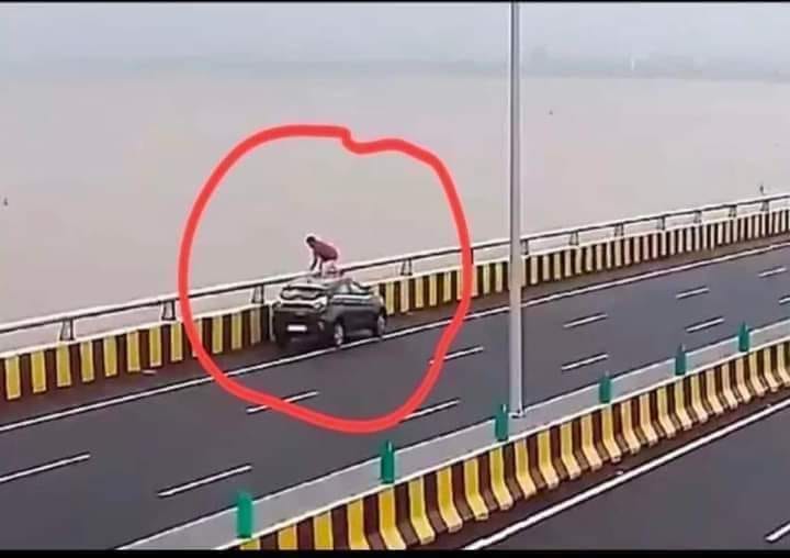 May be an image of 1 person and road