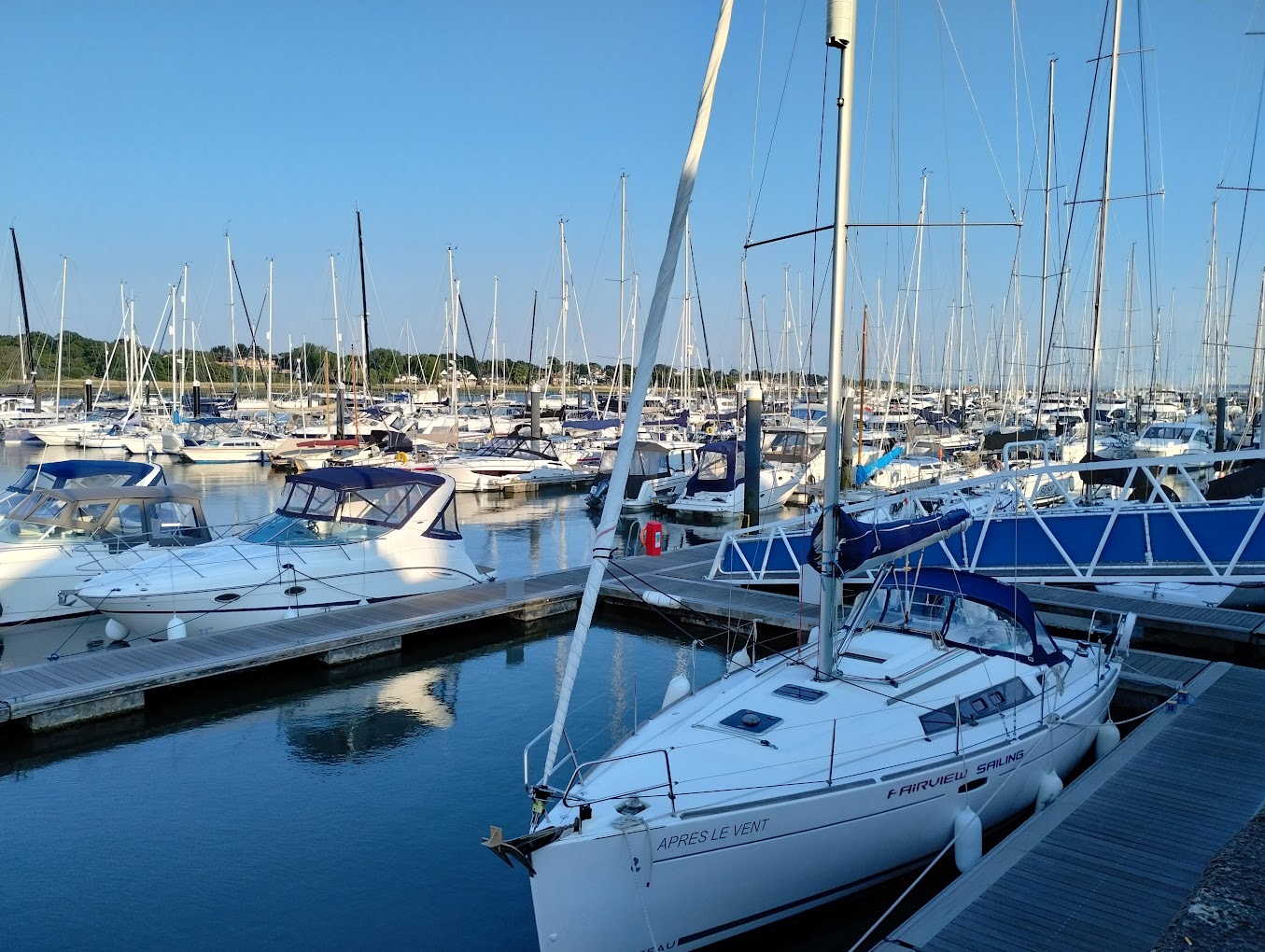 Banana Wharf, Port Hamble view