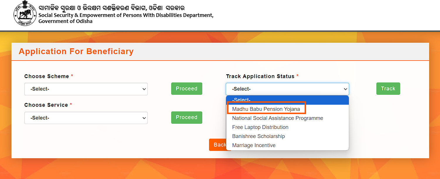 Madhu Babu Pension Yojana Status Check