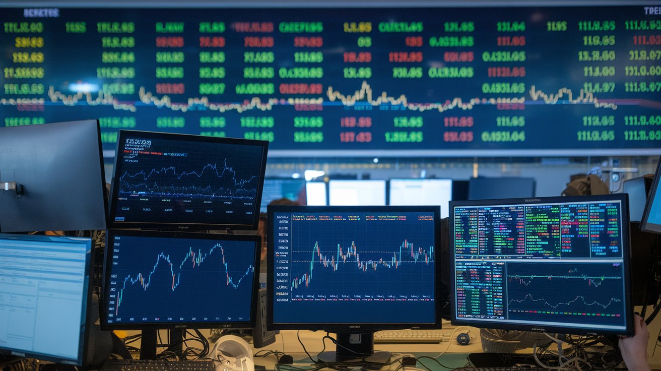 An automated trading desk showing how machine learning algorithms transform market transactions