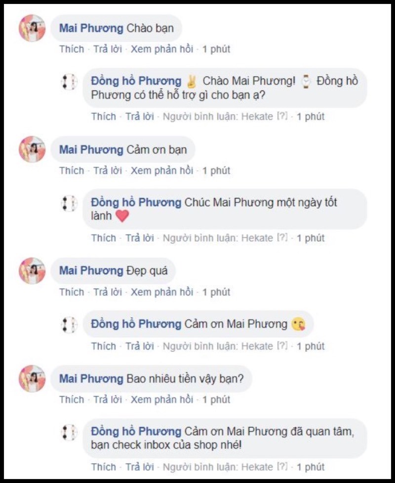 Chatbot tự động trả lời comment