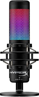 HyperX QuadCast S – RGB USB Condenser Microphone for PC, PS4, PS5 and Mac, Anti-Vibration Shock Mount