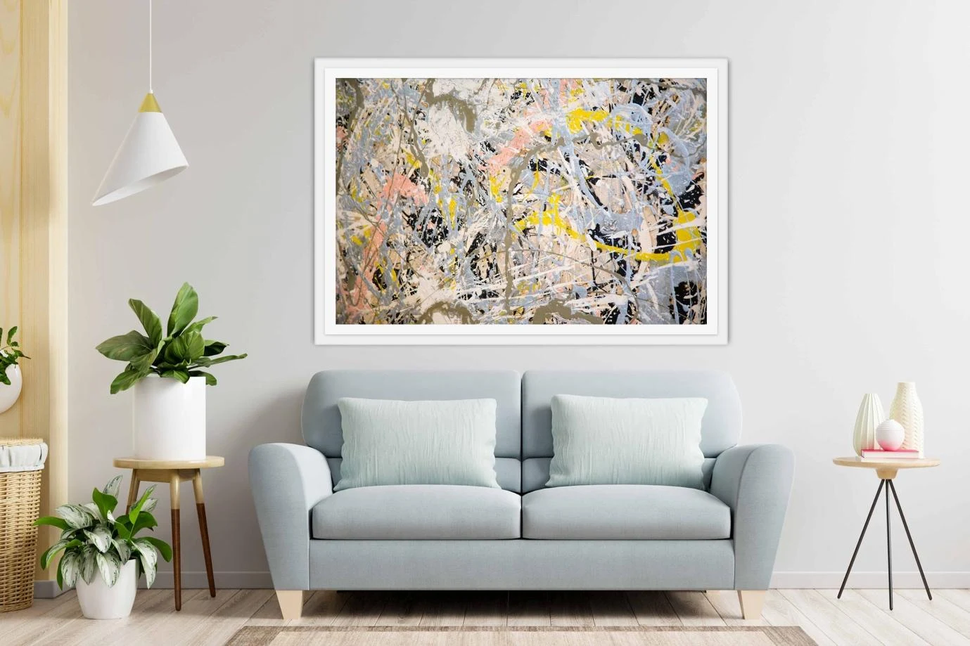A painting on a wall

Description automatically generated