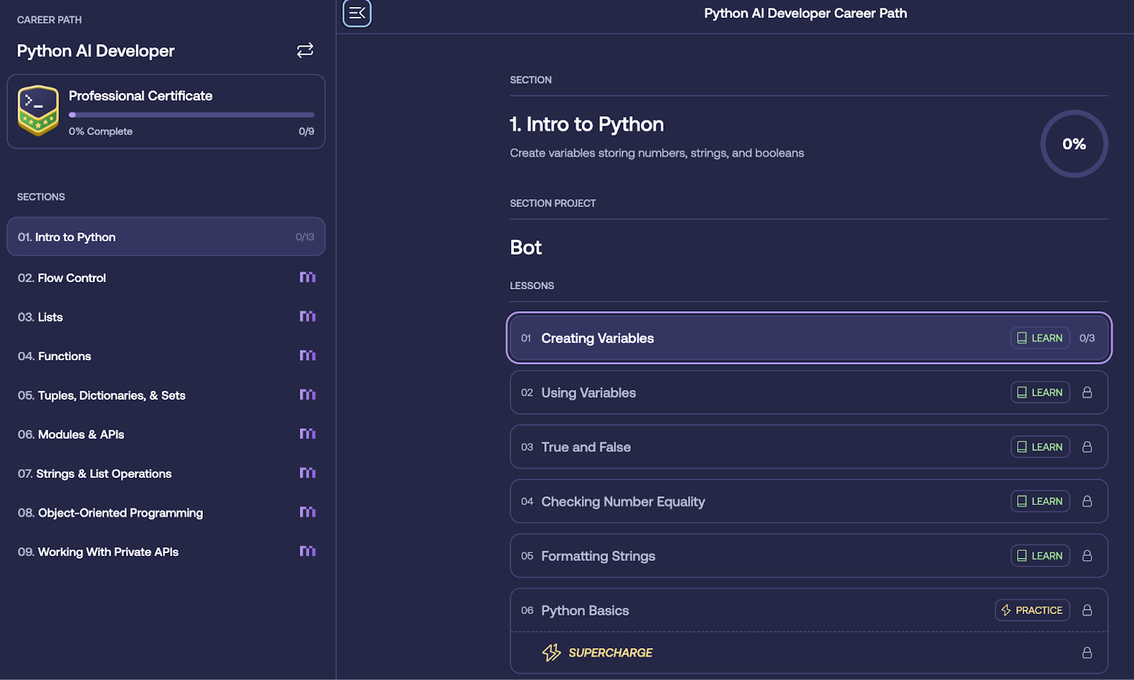 Mimo Python AI Developer Course