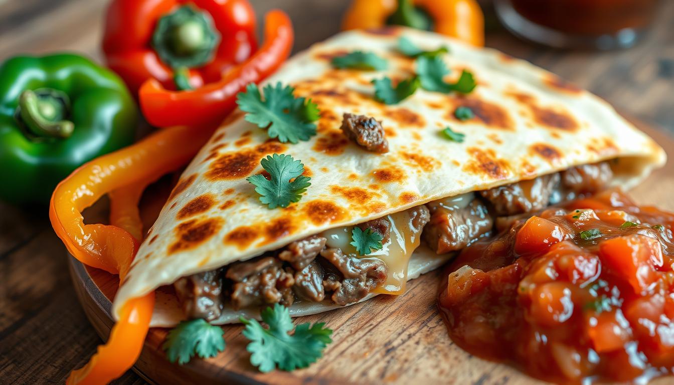 steak and cheese quesadilla