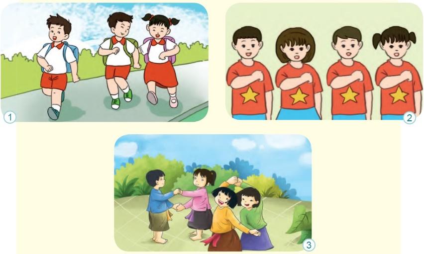 BÀI 34: THIẾU NHI ĐẤT VIỆTChia sẻCâu 1: Nhìn tranh cho biết các bạn nhỏ trong mỗi tranh đang làm gì?Giải nhanh:1- Các bạn nhỏ đang trên đường đến trường.2- Các bạn nhỏ đang hát quốc ca.3- Các bạn nhỏ đang ca vui múa hát.Câu 2: Em biết gì về người anh hùng nhỏ tuổi trong những chuyện dưới đây?Giải nhanh:Học sinh tự tìm hiểuBÀI ĐỌC 1: BÓP NÁT QUẢ CAMCâu 1: Giặc Nguyên có âm mưu gì đối với nước ta?Trả lời:Giặc Nguyên cho sứ thần sang giả vờ mượn đường để xâm chiếm.Câu 2: Quốc Toản quyết gặp vua để nói gì?Trả lời:Trần Quốc Toản xin gặp Vua để nói hai tiếng “xin đánh”.Câu 3: Nhà vua khen và ban thưởng cho Quốc Toản như thế nào?Trả lời:Nhà vua khen và ban thưởng cho Quốc Toản một quả cam.Câu 4: Chi tiết Quốc Toản vô tình bóp nát quả cam nói lên điều gì?Trả lời:Quốc Toản vô tình bóp nát quả cam vì bị Vua xem là trẻ con và nghĩ tới quân giặc đang lăm le đè đầu cưỡi cổ dân mình.Luyện tậpCâu 1: Đặt câu hỏi cho bộ phận câu in đậm:a) Nhà vua họp bàn việc nước ở dưới thuyền rồng.b) Sáng nay, Quốc Toản quyết định đến gặp vua.c) Vừa lúc ấy, vua cùng các vương hầu bước ra.Giải nhanh:a) Nhà vua họp bàn việc nước ở đâu?b) Khi nào Quốc Toản quyết đến gặp vua?c) Vua cùng các vua hầu bước ra khi nào?Câu 2: Hãy nói lời ngạc nhiên, thán phục của em khi đọc câu chuyện trên.Giải nhanh:“Em rất thán phục sự dũng cảm của Trần Quốc Toản.”Bài viết 1Câu 1: Nghe – viếtGiải nhanh:Nghe – viếtCâu 2: Chọn chữ hoặc dấu thanh phù hợp:Giải nhanh:a) trăng trởchân trờitrăng b) đỏ giữa Vẫy, nhữngCâu 3: Tìm tiếng:a) Bắt đầu bằng chữ ch hay tr có nghĩa như sau:- Đồ dùng bằng vải, len, dạ ... để đắp cho ấm.- Trái ngược với méo.- Trái ngược với nhanh.b) Có dấu hỏi hay dấu ngã có nghĩa như sau:- Cây nhỏ, thân mềm. làm thức ăn cho trâu, bò, ngựa...- Đập nhẹ vào một vật cho kêu thành tiếng.- Vật dùng để quét nhà.Giải nhanh:a) - Đồ dùng bằng vải, len, dạ ... để đắp cho ấm: chăn- Trái ngược với méo: tròn- Trái ngược với nhanh: chậmb) - Cây nhỏ, thân mềm. làm thức ăn cho trâu, bò, ngựa...: cỏ- Đập nhẹ vào một vật cho kêu thành tiếng: kẻng- Vật dùng để quét nhà: chổiCâu 4: Tập viết.BÀI ĐỌC 2: NHỮNG Ý TƯỞNG SÁNG TẠOCâu 1: Cuộc thi Ý tưởng trẻ thơ dành cho ai?Trả lời:Cuộc thi Ý tưởng trẻ thơ dành cho học sinh tiểu học.Câu 2: Học sinh cả nước hưởng ứng cuộc thi như thế nào?Trả lời:Học sinh cả nước hưởng ứng bằng cách gửi đến cuộc thi hàng trăm nghìn bức tranh hoặc mô hình thể hiện những ý tưởng rất độc đáo.Câu 3:Mỗi bức tranh trong bài thể hiện một ý tưởng sáng tạo độc đáo. Em thích ý tưởng nào? Vì sao?Trả lời:Em thích ý tưởng cần xử lí rác thải vì nó có thể giúp cho môi trường trong sạch hơn và cho chúng ta một cuộc sống tốt hơn.Luyện tập