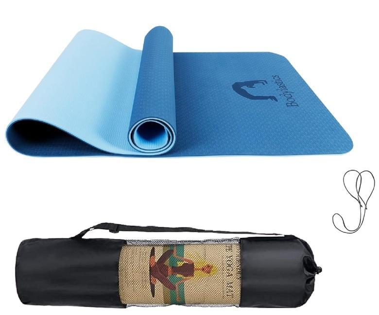 Bodylastics TPE Yoga Mat – Dual Layer with Carry Bag