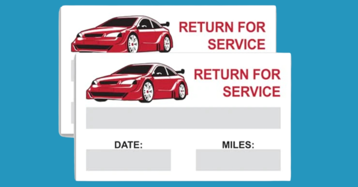 how many miles over oil change sticker