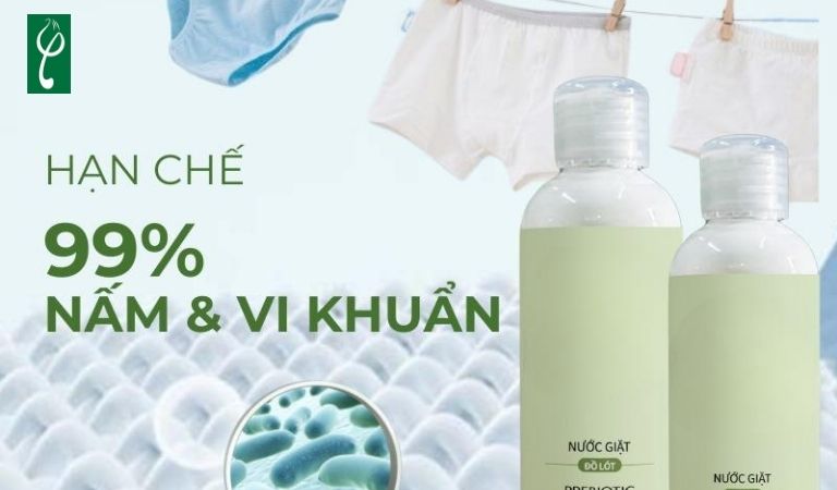 Nước giặt quần lót hỗ trợ tiêu diệt vi khuẩn gây hại