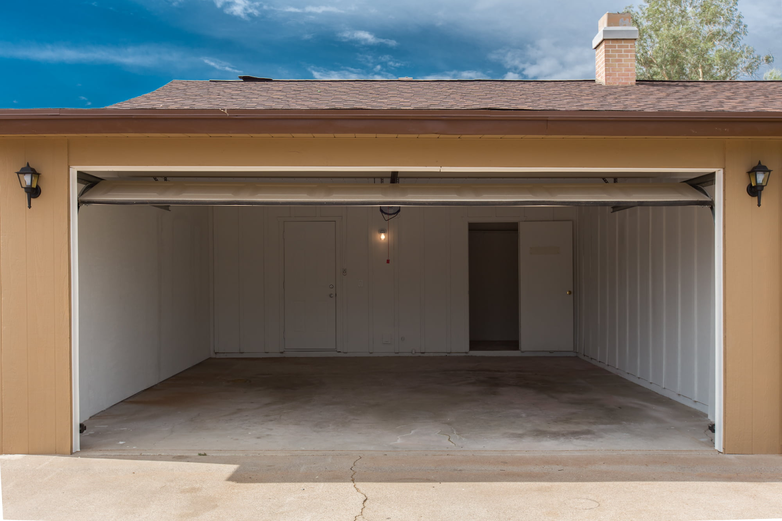 garage door off track