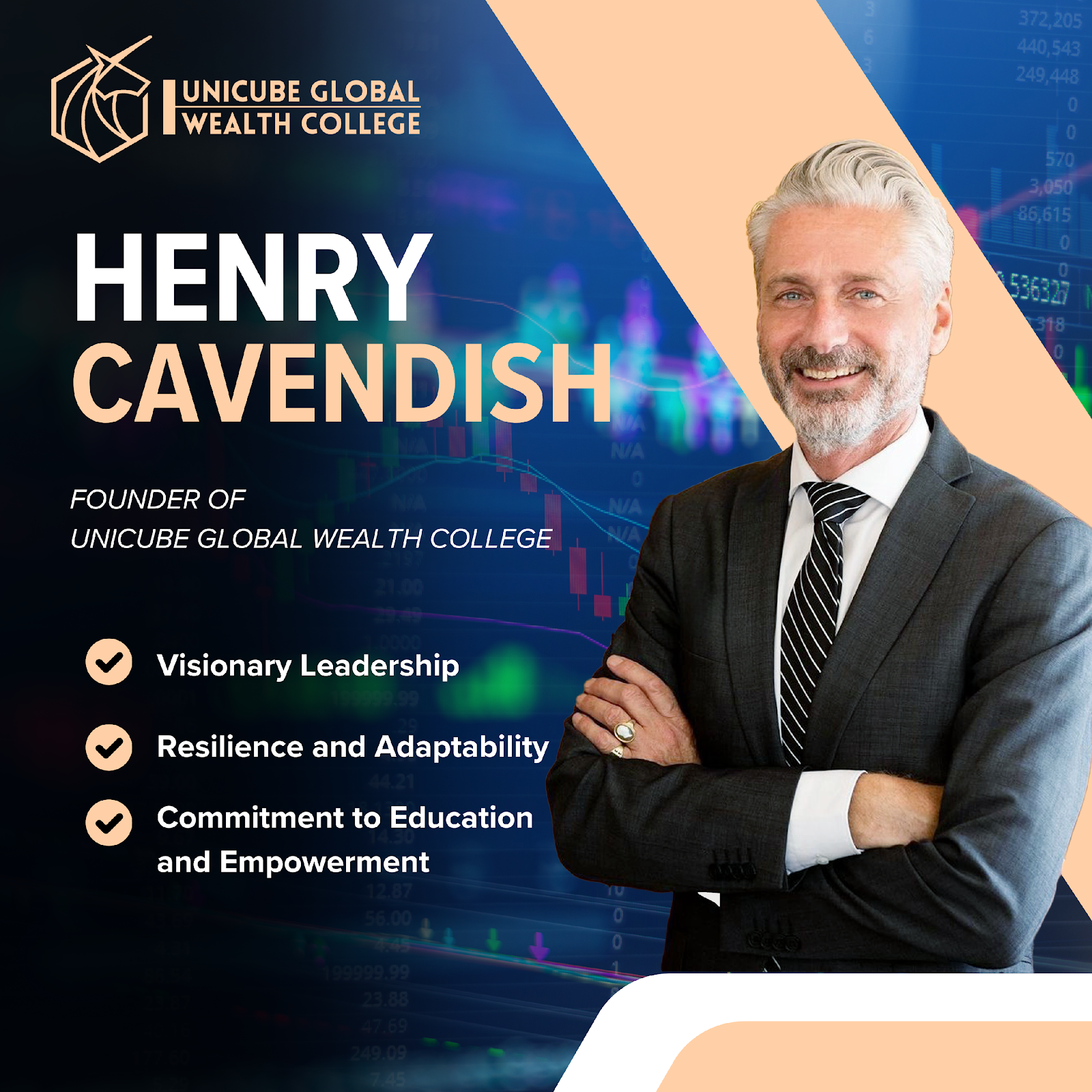 Henry Cavendish: Visionary Leadership at the Helm of Unicube Global Wealth College