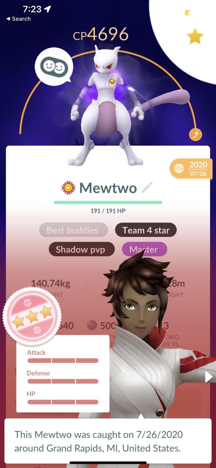 Pokémon GO Mewtwo Cost