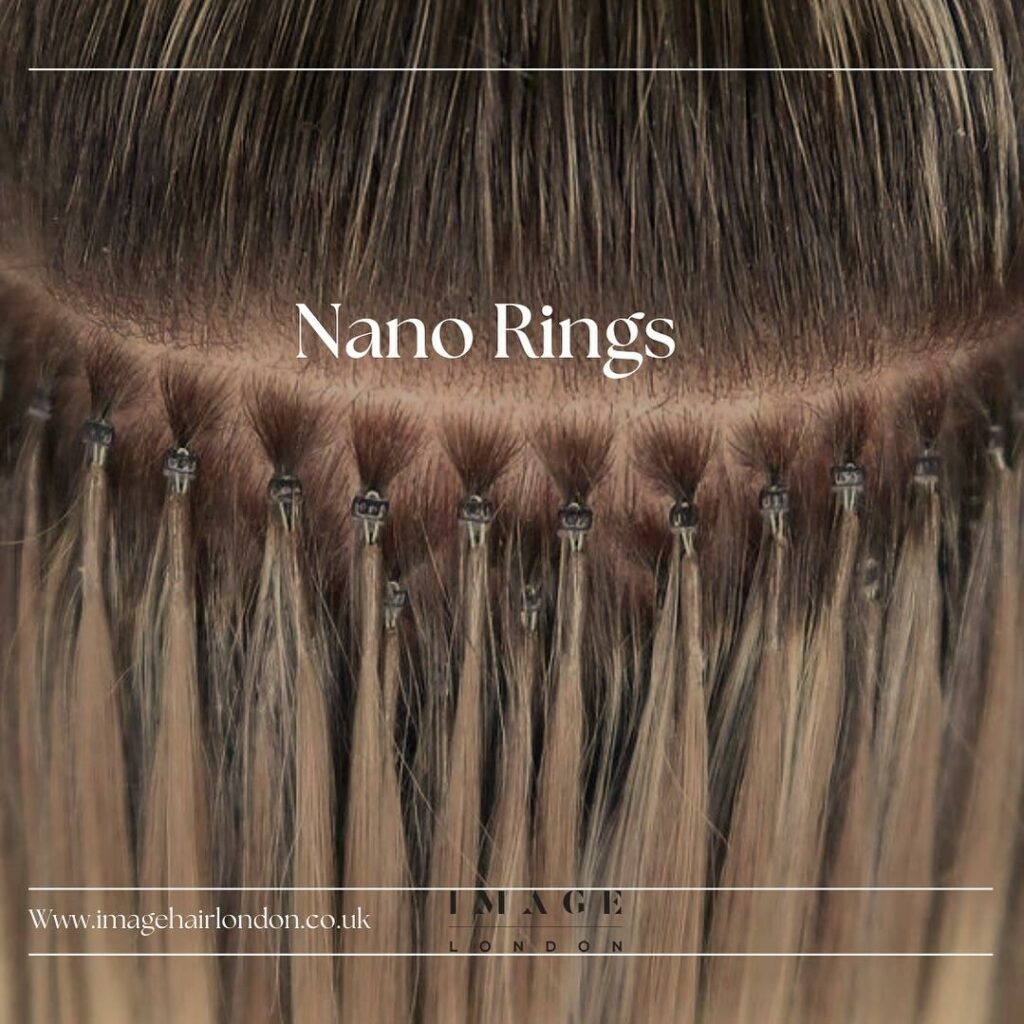 Nano ring hair extension method