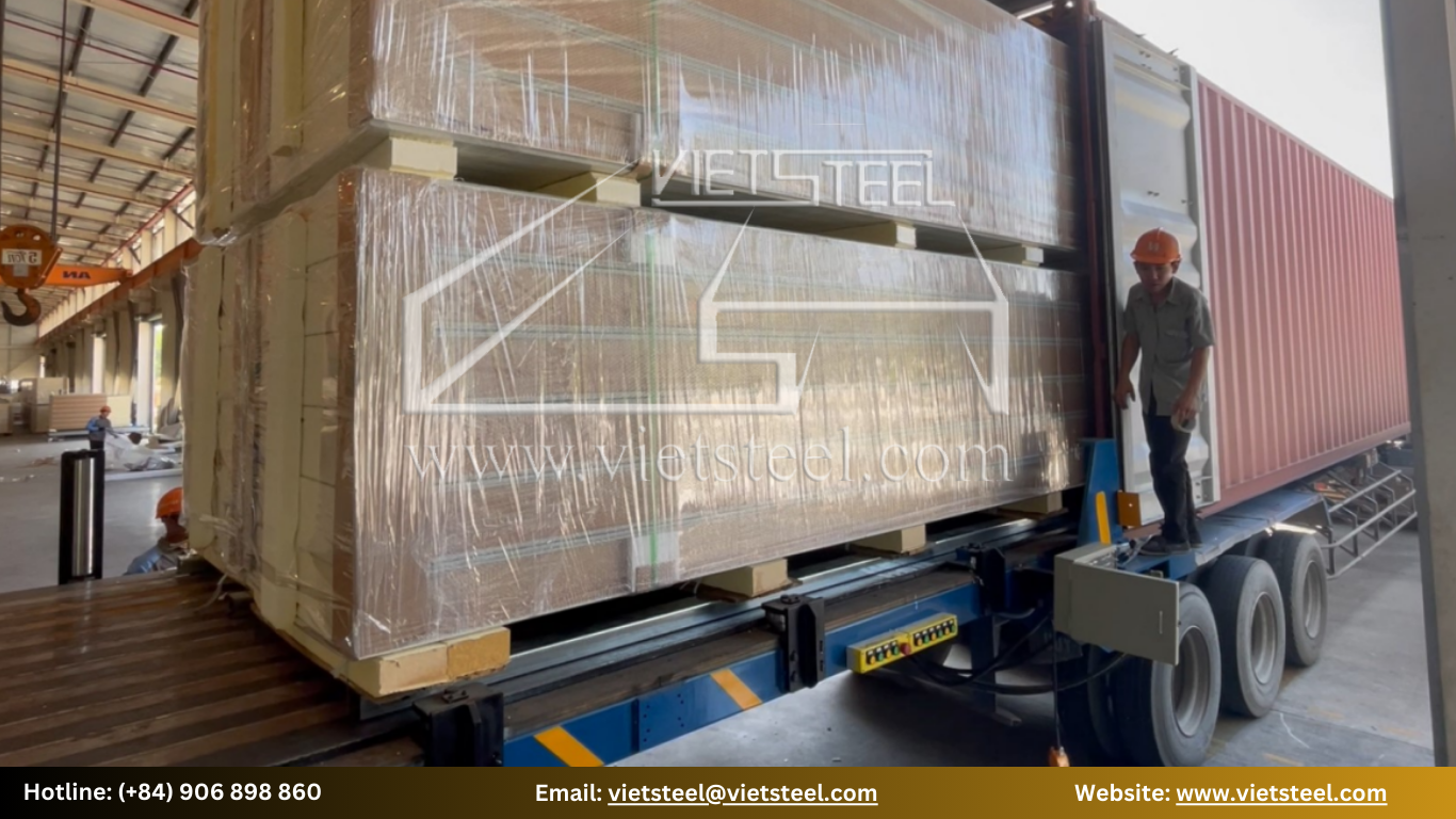 The container loading system from Viet Steel Machinery – Vietsteel 