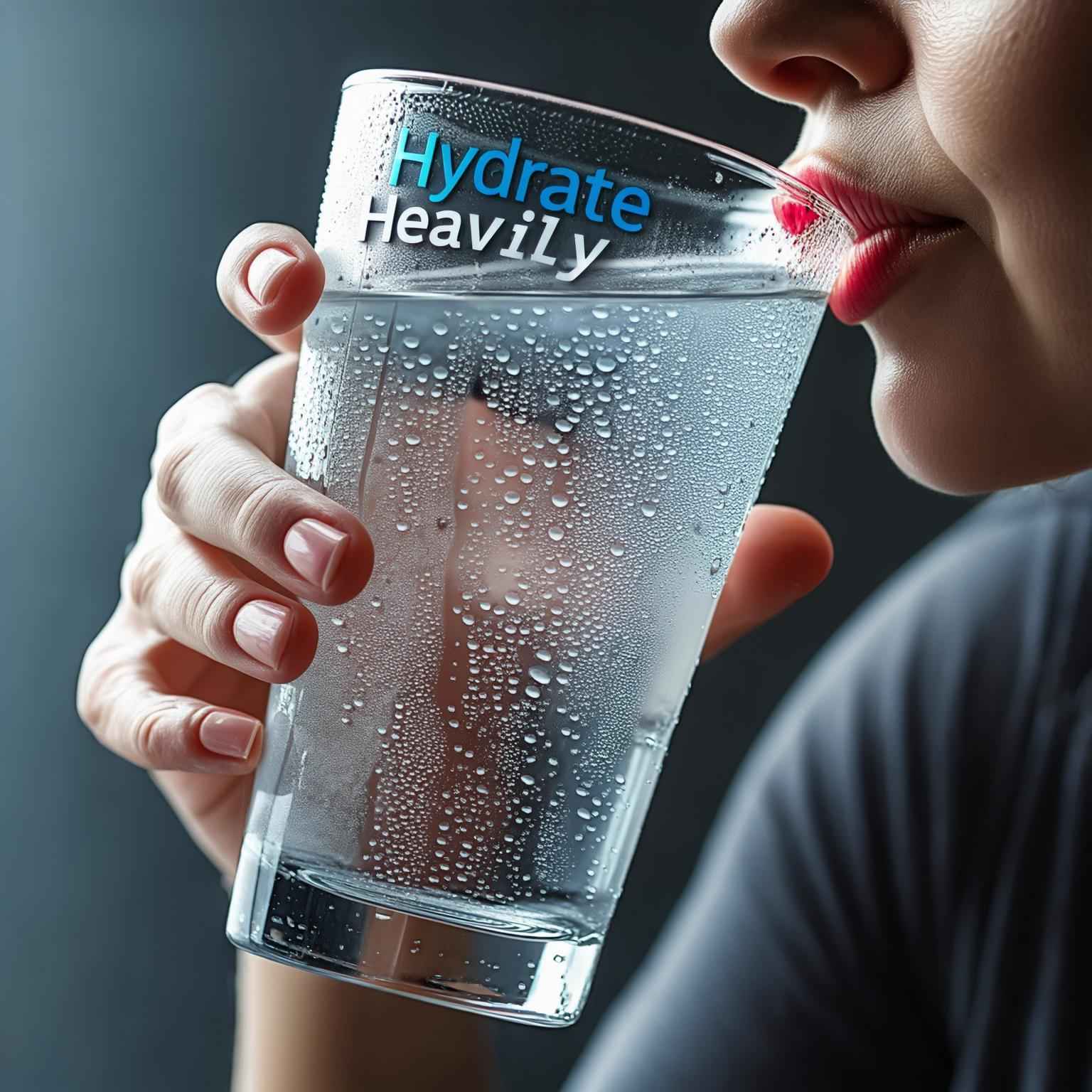 Hydrating with post-workout drink to speed up muscle recovery