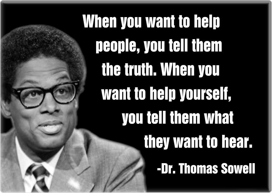 Thomas Sowell - Nhà kinh tế học tại Đại học Chicago, học trò của Milton Friedman, cộng tác viên lâu năm của Hoover Institution - một trong những think tank có tầm ảnh hưởng lớn nhất thế giới. Ông là tác giả của hơn 40 đầu sách kinh tế học, trong đó bao gồm The Vision of the Anointed, Discrimination and Disparities và A Conflict of Visions.