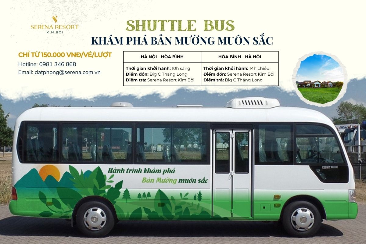 Chương trình ưu đãi Shuttle Bus “Khám phá bản Mường muôn sắc”
